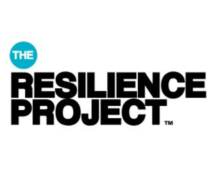 Logo of the Resilience Project featuring a stylized design symbolizing strength and perseverance.